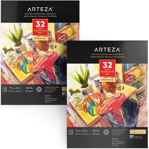 Watercolor Pad, Cold Pressed, 9