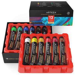 Acrylic Paint 22ml Tubes Pack of 12