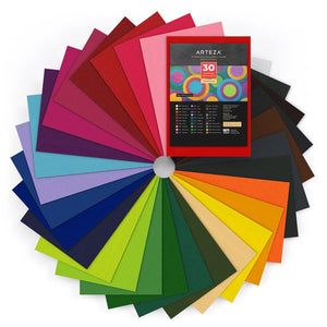 Adhesive Felt Fabric, Assorted Colors, 8.3