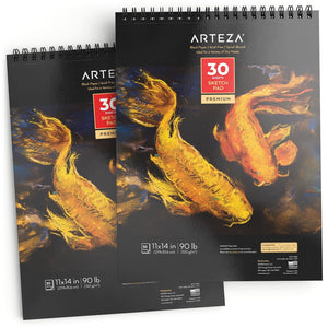 Black Paper Sketch Pad, 11