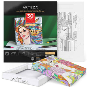 DIY Foldable Canvas Coloring Frame, Portrait, 6