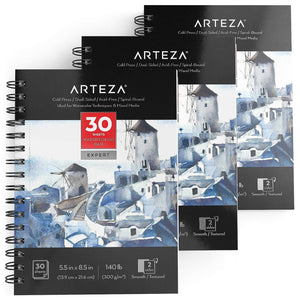 Expert Watercolor Pad, Cold Pressed, Dual-Sided, 5.5