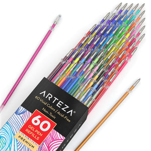 Gel Ink Pen Refills - Set of 60