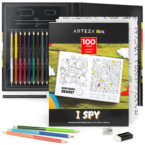 Kids Activity Book Set, I Spy