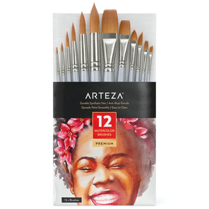Watercolor Brushes - Set of 12