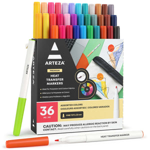 Heat Transfer Markers, Fine Tip - Set of 36