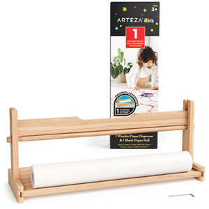 Kids Paper Roll with Wooden Dispenser