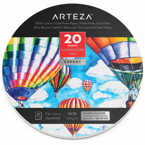 Expert Watercolor Paper Pad, 100% Cotton, Cold Pressed, 7