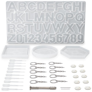 Silicone Molds & Keychain Accessories Kit