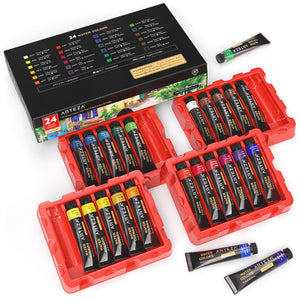 Watercolor Artist Paint, 12ml Tubes -  Set of 24
