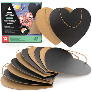 Heart Chalkboard and Wood Board