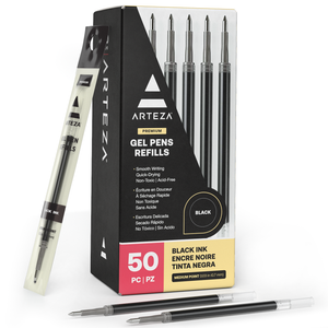 Gel Ink Pen Refills, Black - Pack of 50