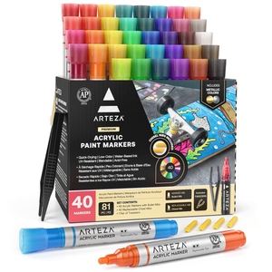 Acrylic Markers - Set of 40