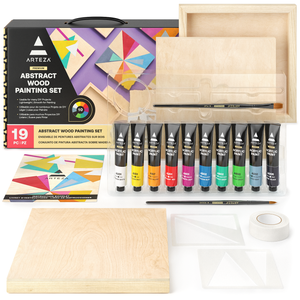 Abstract Wood Painting Set