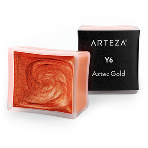 Metallic Watercolor Paint, Half-Pans, Pack of 2 - Single Color (more colors available)
