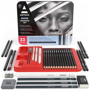 Expert Drawing Pencil Set, 33 Pieces