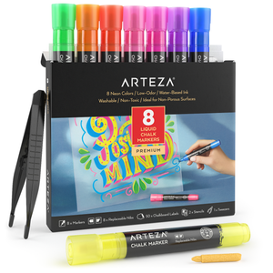 Liquid Chalk Markers Set, Neon - Set of 8