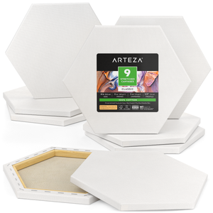 Hexagon Stretched Canvas, 6